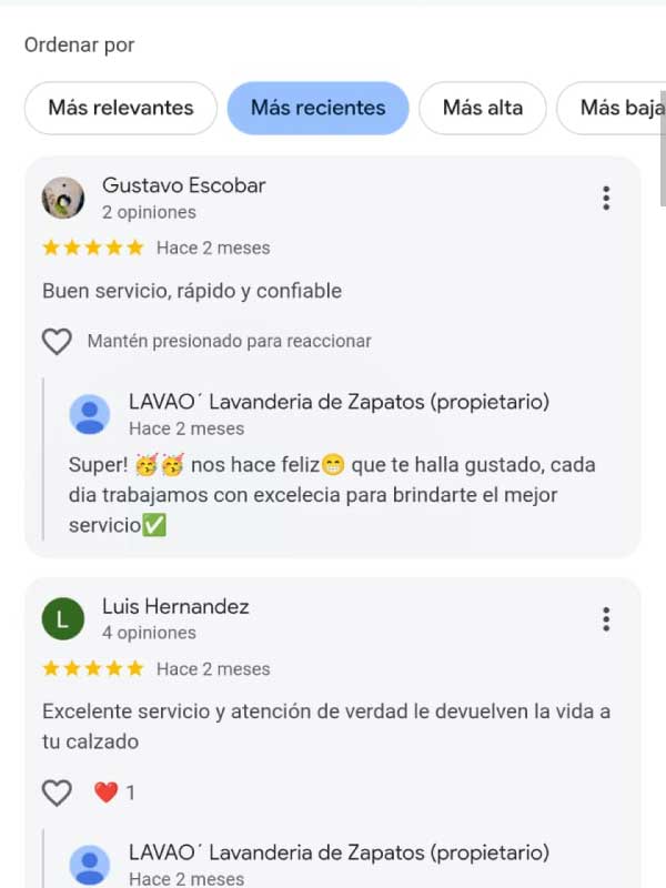 Reseña Cliente 1
